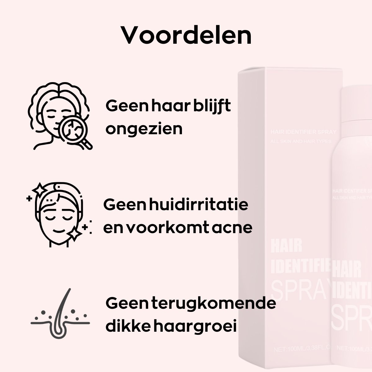 Set: Hair Identifier Spray & Scheermesjes - LuviSkin